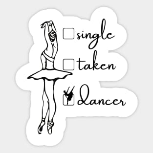 Funny Valentines design for dancers Sticker